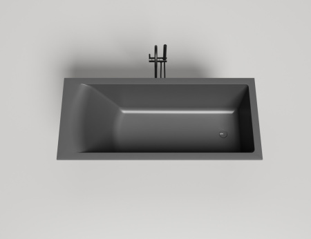 Ванна из литьевго мрамора Salini CASCATA 104313M 170х75 встраиваемая прямоугольная с ножками